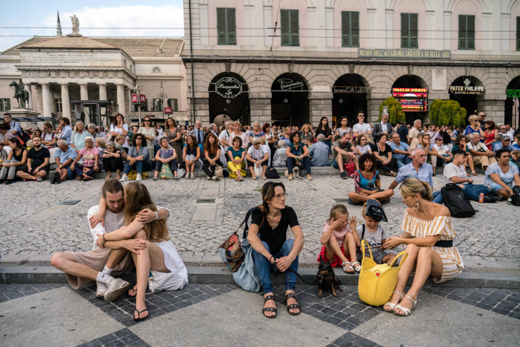 Commemorazione vittime Ponte Morandi De Ferrari